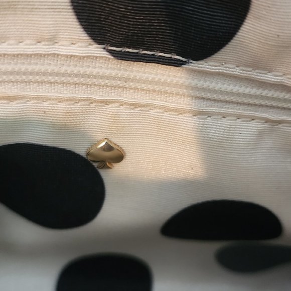 Kate Spade Janelle Cobalt Blue w/ Black Patent Leather Bow Crossbody - Picture 7 of 8